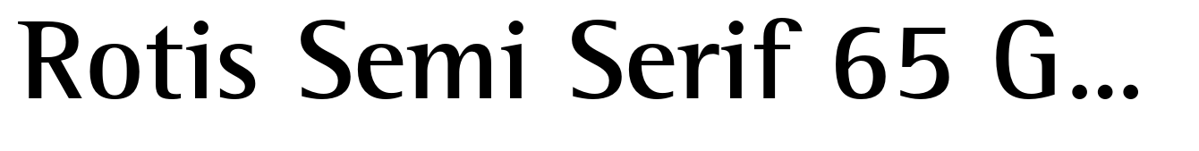 Rotis Semi Serif 65 Greek Bold